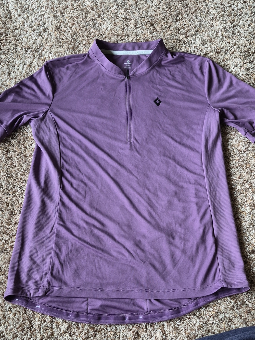 Black Diamond Women's Purple Half-Zip Cycling Shirt